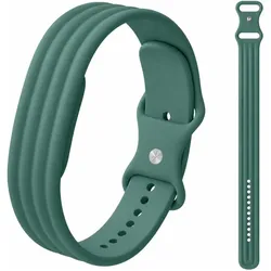 Screenguard Silikon Sport Ersatzarmband (Silikon, Stahl), Uhrenarmband, Grün