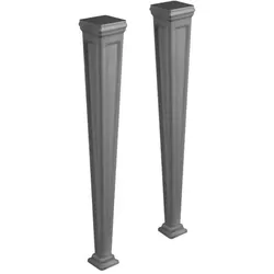 Gessi Eleganza Beine, Cristalplant (mattes weiß), außen RAL9005, 46819800