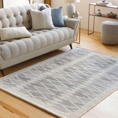 Livabliss Shuni Handmade Mod Striped Viscose Blend Area Rug