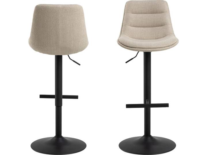AC Design Furniture Barhocker AC Design Beige Textil H 95 cm - Barhocker
