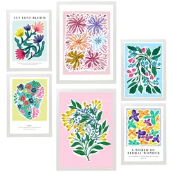POSTER Set Mit 6 Botanica Schönen Sommer A3 & A4 Weißer Rahmen