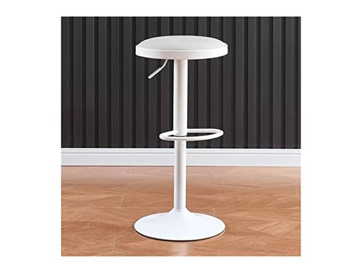 Bvn5kQ3dy Barstühle Um 360° drehbarer, höhenverstellbarer Esszimmerstuhl (67–80 cm)(Weiß)