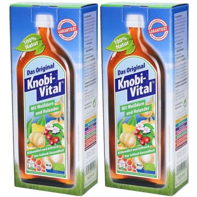 KnobiVital mit Weißdorn und Holunder x2 2x960 ml Flaschen