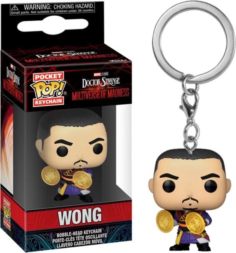 Funko Pop Keychain Llavero Doctor Strange Multiverso De La Locura Wong 60912 Talla Única Unisex