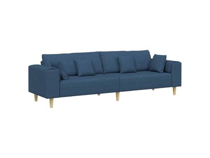 vidaXL Bank Blauw 250 x 77 x 76 cm Stof