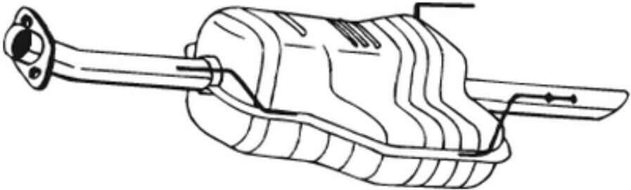 Silencieux Arrière Bosal 185-155