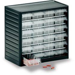 Treston Kleinteilemagazin 291-3 , inklusive 24 glasklaren Schubladen L-01, BxTxH 310x180x290 mm