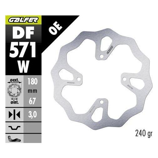 Galfer Bike Bremsscheibe Galfer Wave Starr R90r (DF571W)