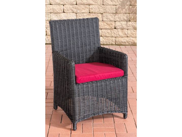 TPFGarden Stuhl Fonda / Sankt Marlo Rubinrot 5mm - schwarz Stück