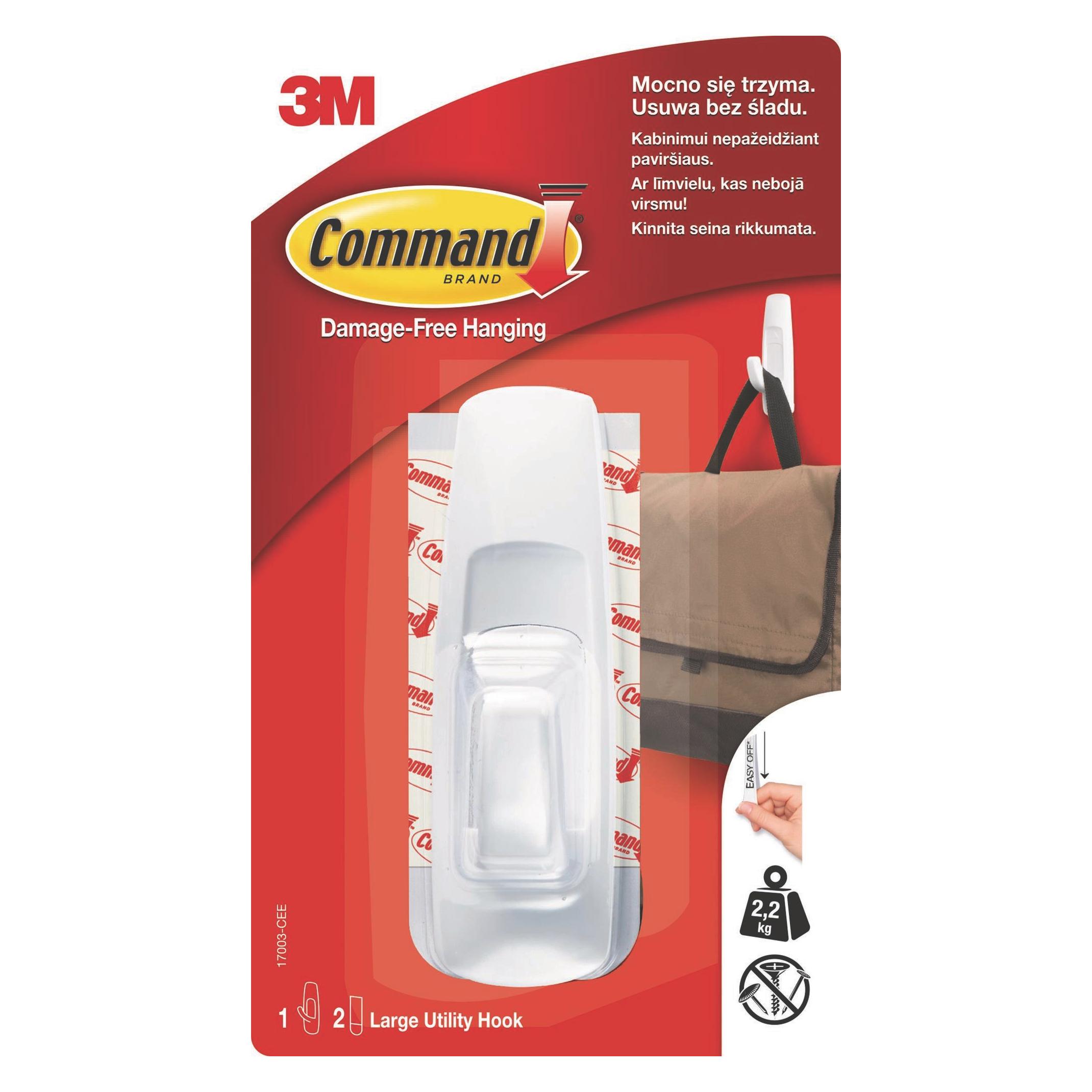 3M Wiederverwendbarer haken, gross, weiss (3M-UU007827072)
