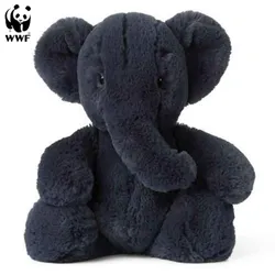 WWF Cub Club - Ebu der Elefant (anthrazit, 29cm) Kuscheltier Stofftier für Kleinkinder Elephant