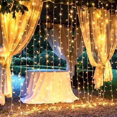 Uplift Essentials LED Curtain Light String warm White 3mx1m 100leds