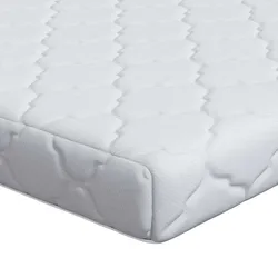 vidaXL Matratze mit Kokosnusschicht Weiß 200 x 90 cm PU-Schaum