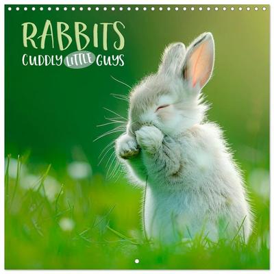 RABBITS Cuddly little guys (Wall Calendar 2026 12 × 12 Inch) CALVENDO 12 Month Wall Calendar