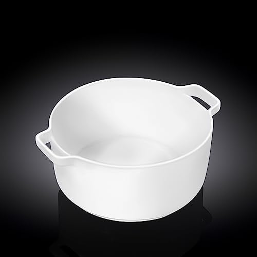 Wilmax Porseleinen ovenschaal met handvat, wit, 510 ml