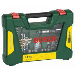 BOSCH Bohrer- und Bit-Set V-Line 91-teilig