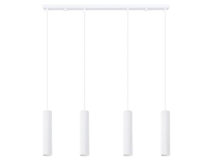 Suspension KARBON 4L blanche 4xGU10 10W aluminium 120x5x81cm Sollux Lighting