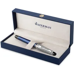 Waterman, Schreibstifte, Füllfederhalter Expert DeLuxe Blau C.C. (M-blau) (1x)