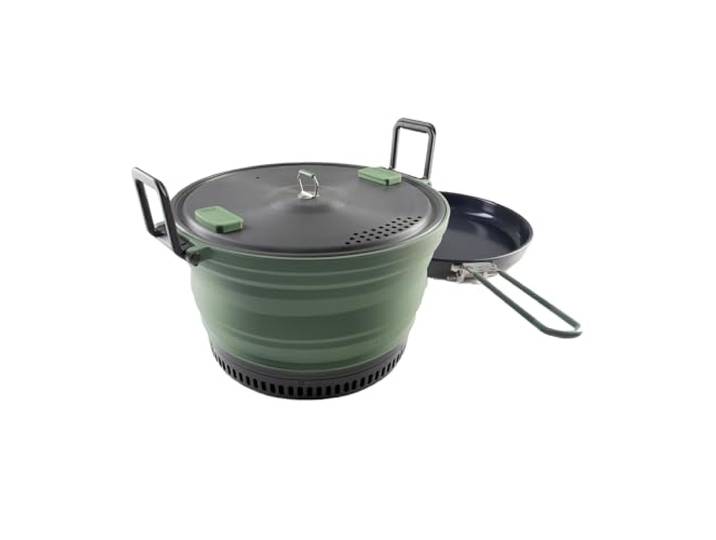GSI Outdoors Escape HS Topf + Bratpfanne, 3 l, Kühlkörper Camping-Kochset