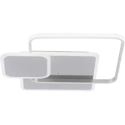LED Deckenleuchte, stahlfarben, modern, Lichtfarbensteuerung, dimmbar