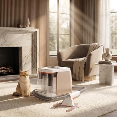 FUFU&GAGA Portable Carpet Cleaner Machine for Pets, Upholstery & Car Interior, Powerful Spot Cleaner with Dual Water Tanks