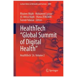 HealthTech “Global Summit of Digital Health”, Fachbücher von Maria ZEMZAMI, Farouk Yalaoui, Mohamed Lazaar, Rhalem Wajih, AL Idrissi Najib