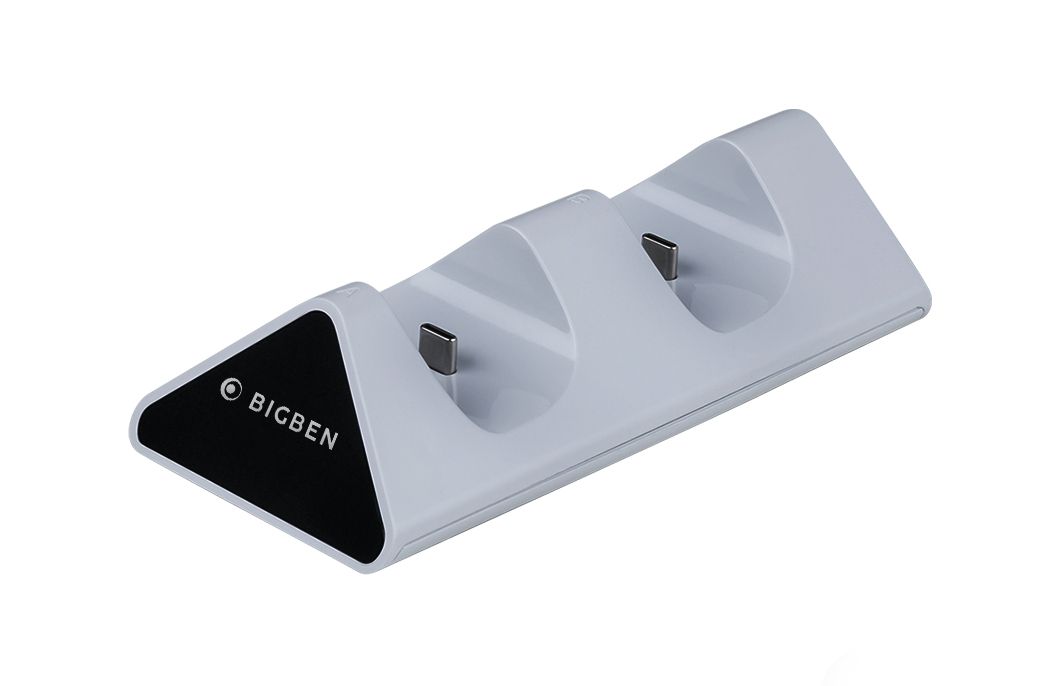 Bigben Interactive PlayStation 5 PS5 Charging Station (Schwarz, Weiß) PS5DUALCHARGERV2