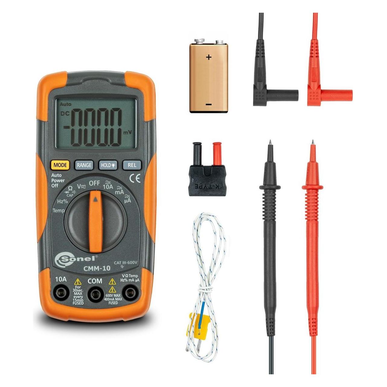 Sonel CMM-10 WMGBCMM10 Digitalmultimeter (Hand-Multimeter) (WMGBCMM10)