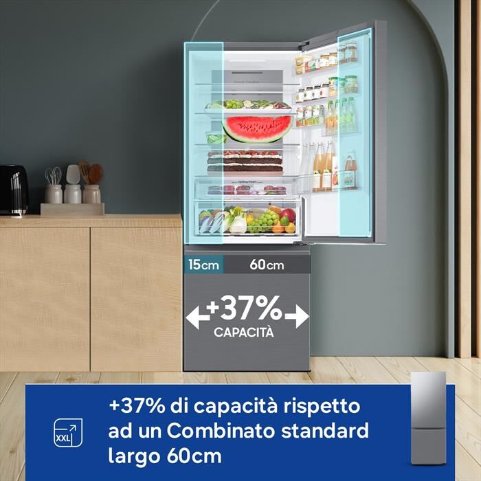 Samsung Frigorifero Combinato Rb53dg703ds9ef Classed 538lt-metal Inox