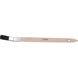 Profi-Plattpinsel 25mm (schwarz, gebogen, mit Buchenstiel)