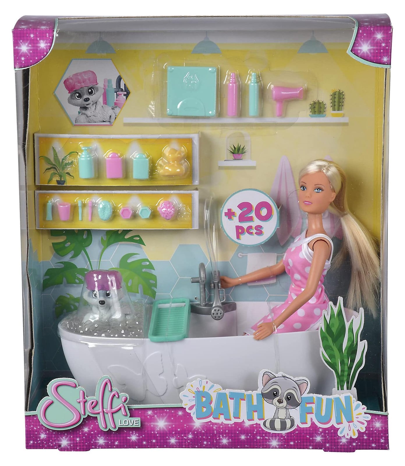 Simba Steffi Love Set: Steffi in bad met accessoires
