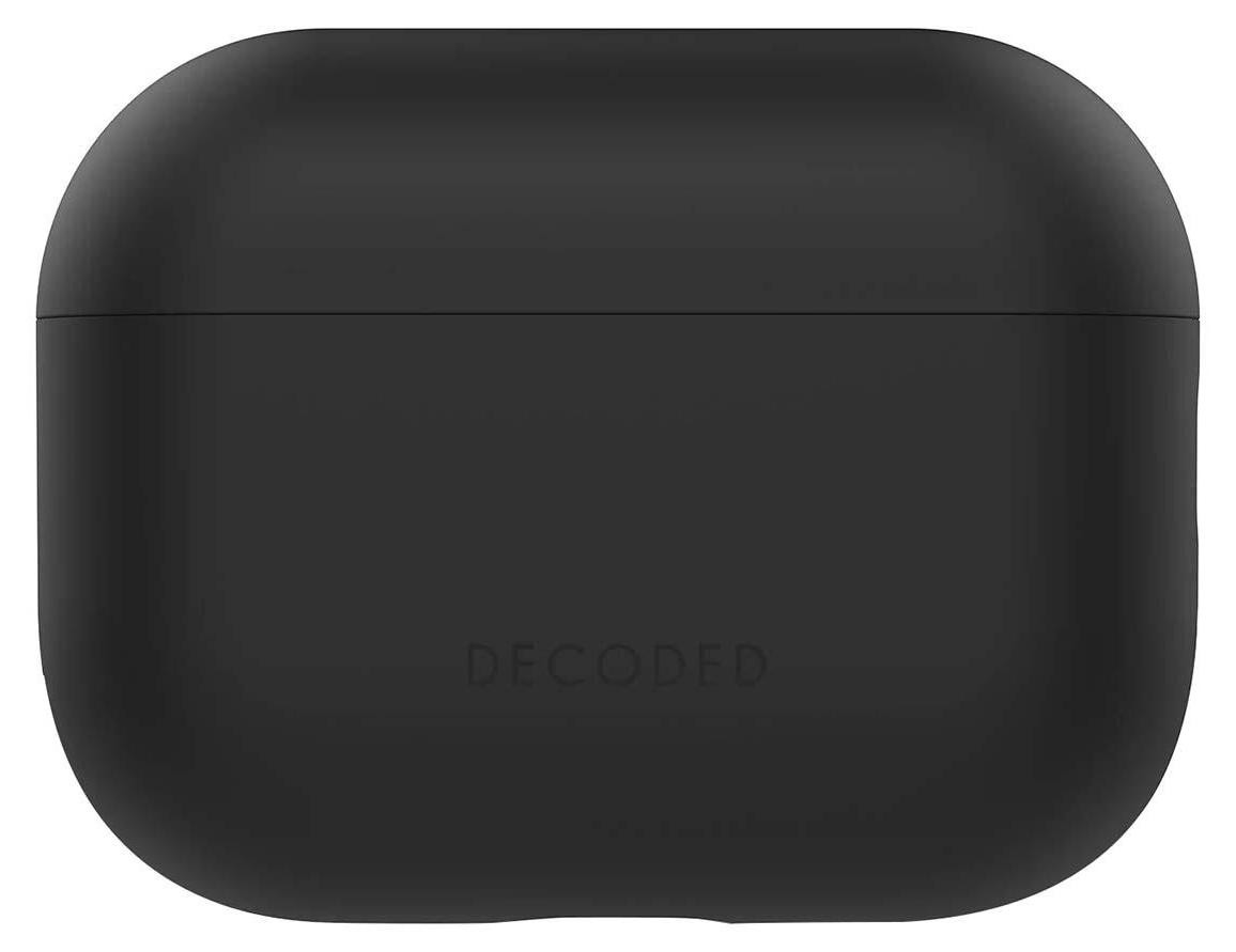 Decoded Zachte schokbestendige siliconen hoes voor AirPods Pro 3 Aircase serie, zwart