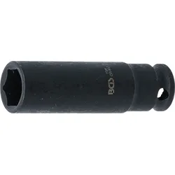 BGS Kraft-Steckschlüssel-Einsatz Sechskant, tief | Antrieb Innenvierkant 6,3 mm ...