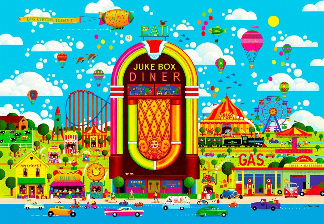 Grafika Puzzel Jukebox Carnaval 1000 stukjes