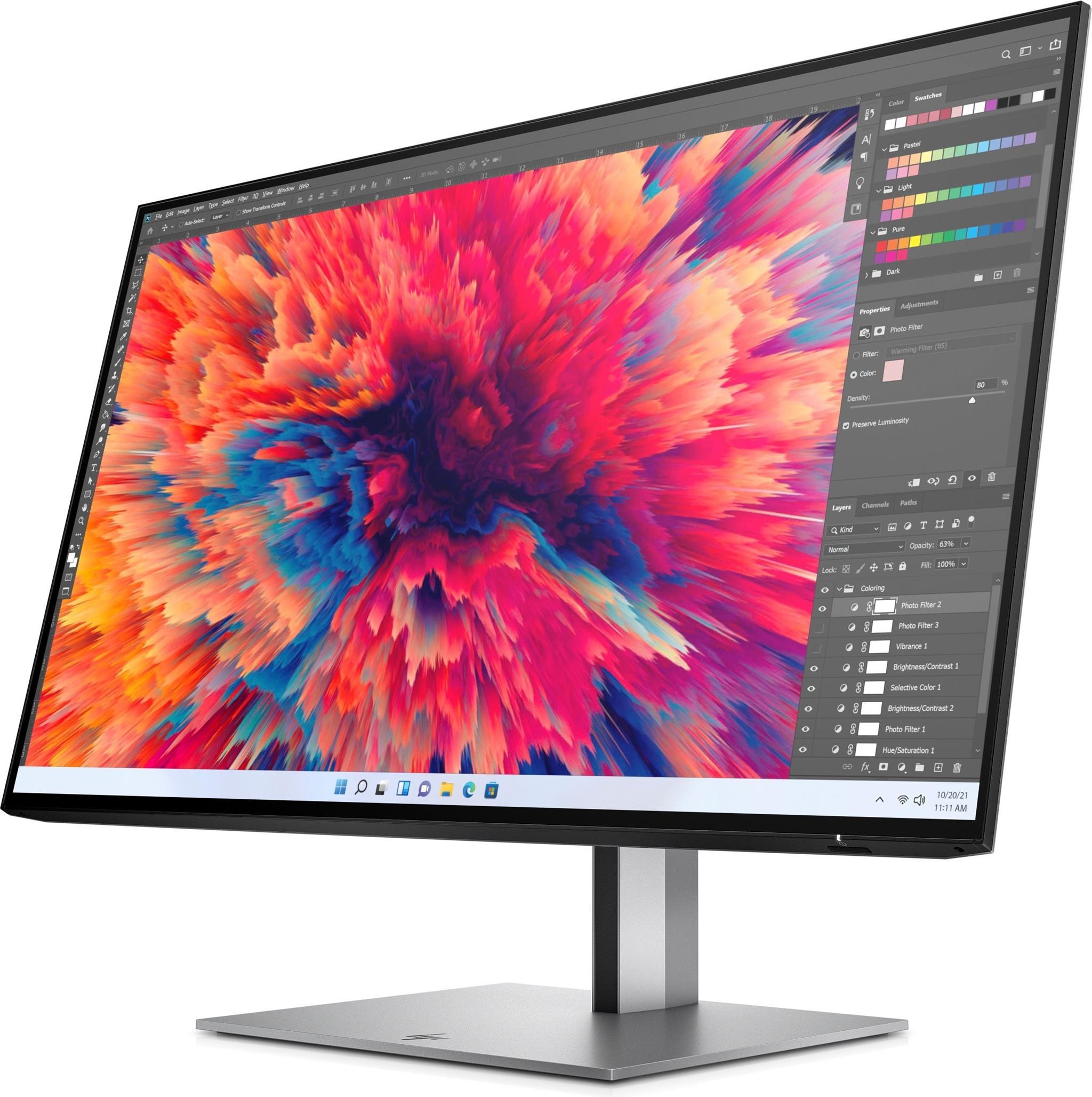 HP Z24q G3 QHD-Display, 60,5 cm (23.8"), 2560 x 1440 Pixel, Quad HD, LCD, 5 ms, Silber