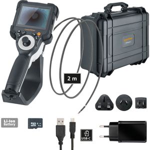 Laserliner Endoskop-Kamera 082.236A, VideoInspector 3DL, LED, 2m Kabel, IP68, Display 640 x 480 Pixel, beweglicher Kopf Ø6mm
