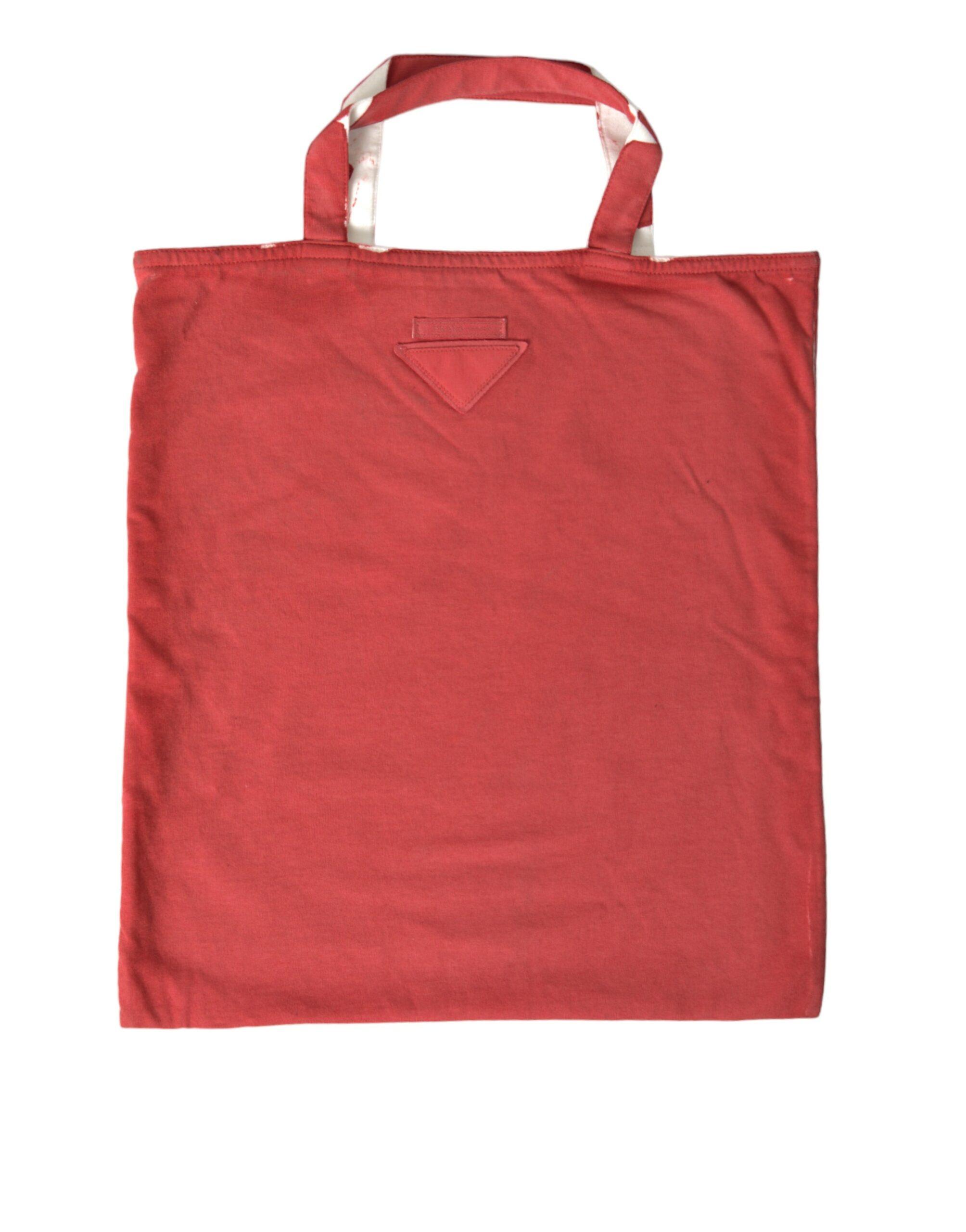 Rotes Jersey-Stoff-Logo-Schulter-Einkaufsbeutel