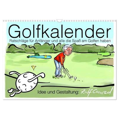 Golfkalender für Anfänger und alle die Spaß am Golfen haben (Wandkalender 2027 DIN A3 quer), CALVENDO Monatskalender
