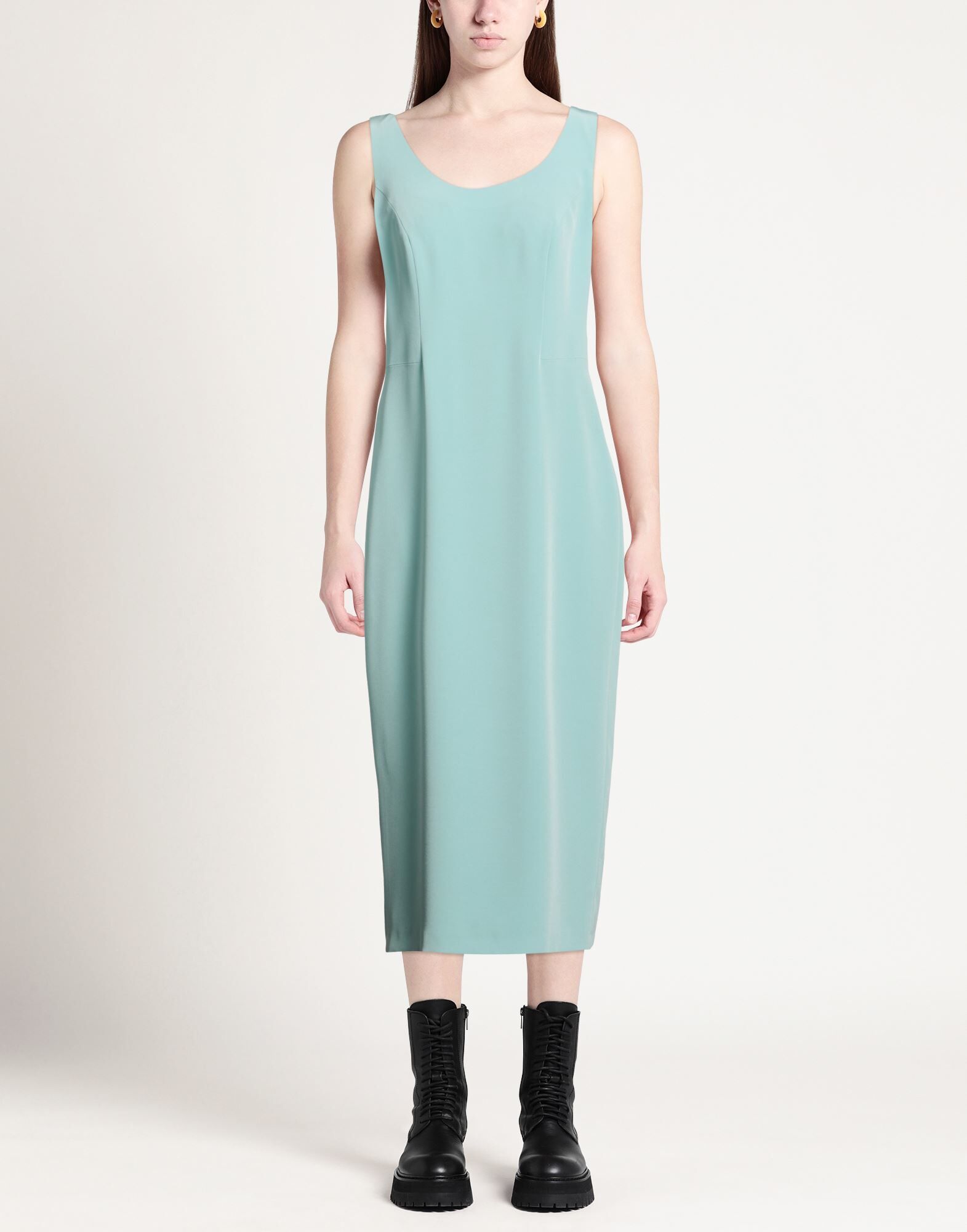 Atelier Nicola D'Errico Vestido midi Mujer Verde claro 42 Mujer