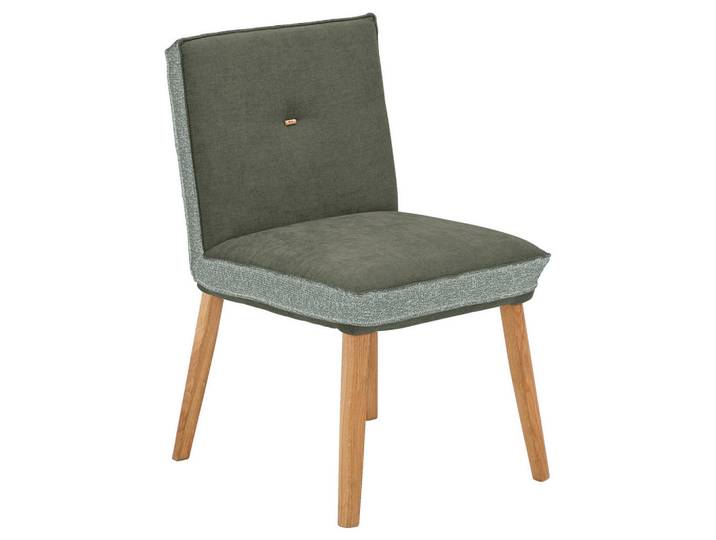 Linea Natura Stuhl, Grün, Holz, Eiche, vollmassiv, eckig, 49x86x67 cm, Esszimmer, Stühle, Esszimmerstühle, Vierfußstühle