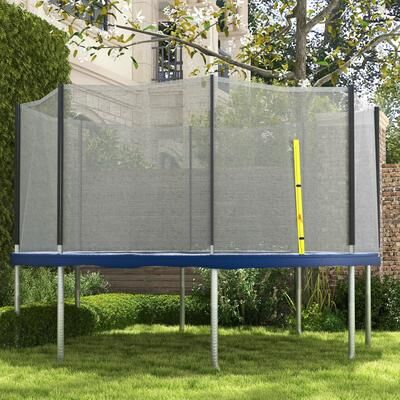 Soozier Trampoline Safety Net for 14ft Round Trampoline with 8 Straight Poles