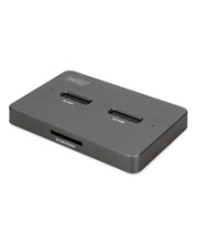 DIGITUS Docking USB-C->NVMe SSD SATA SD Dual Bay Nvme+SATA 2 in 1 Station 2 bay SATA/NVME 2 1 (DA-71546-1)
