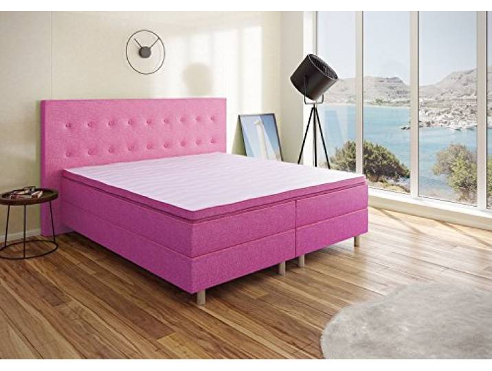 Best For You Boxspringbett Rio Barcelona 5-Zonen mit Visco Topper H3 First Class Bett Größen
