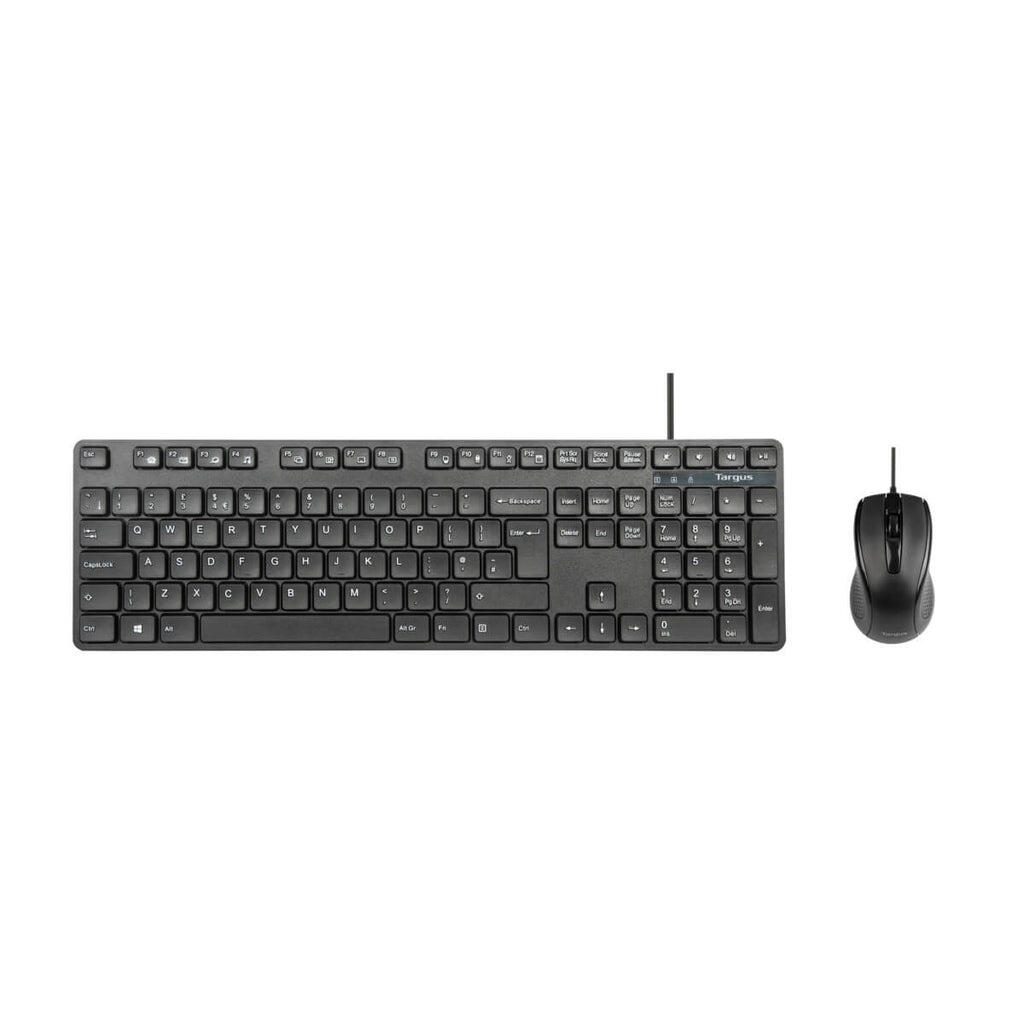 Targus kabelgebundenes Tastatur-und-Maus-Set - QWERTY UK - schwarz AKM622UK
