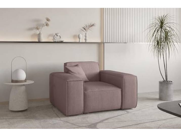 Fun Möbel Sessel Designersessel CELES Premium in Stoff Scala (Lavendel)