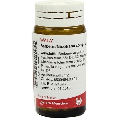 WALA Heilmittel GmbH Berberis/nicotiana Comp. Globuli 08784461