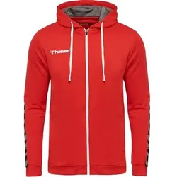 HUMMEL Fußball - Teamsport Textil - Sweatshirts Authentic Poly Kapuzenjacke, Größe M in Rot Rot