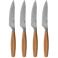 Boska 4er Set Oslo+ Steakmesser, Besteck, Silber, Braun