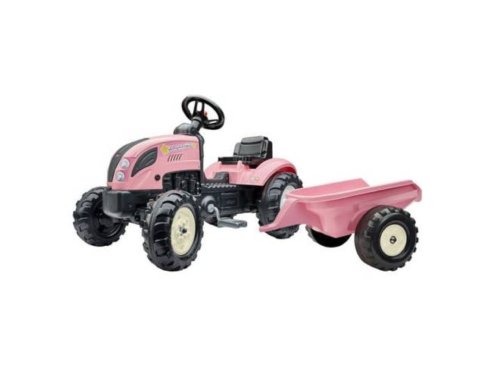 Falk Tractor Country Farmer Set Pink 2+