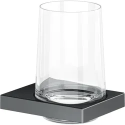 Keuco Edition 11 Glashalter 11150139000 Schwarzchrom gebürstet